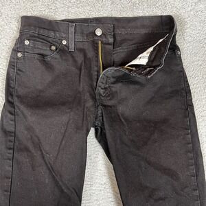 Levi's 511 Slim Fit Jeans Mens 30x32 Black Excellent Stretch Denim Office